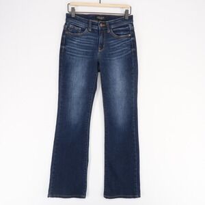 Judy Blue Lenny Jeans Womens 3/26 Blue Boot Cut Mid Rise Dark Wash Stretch Denim